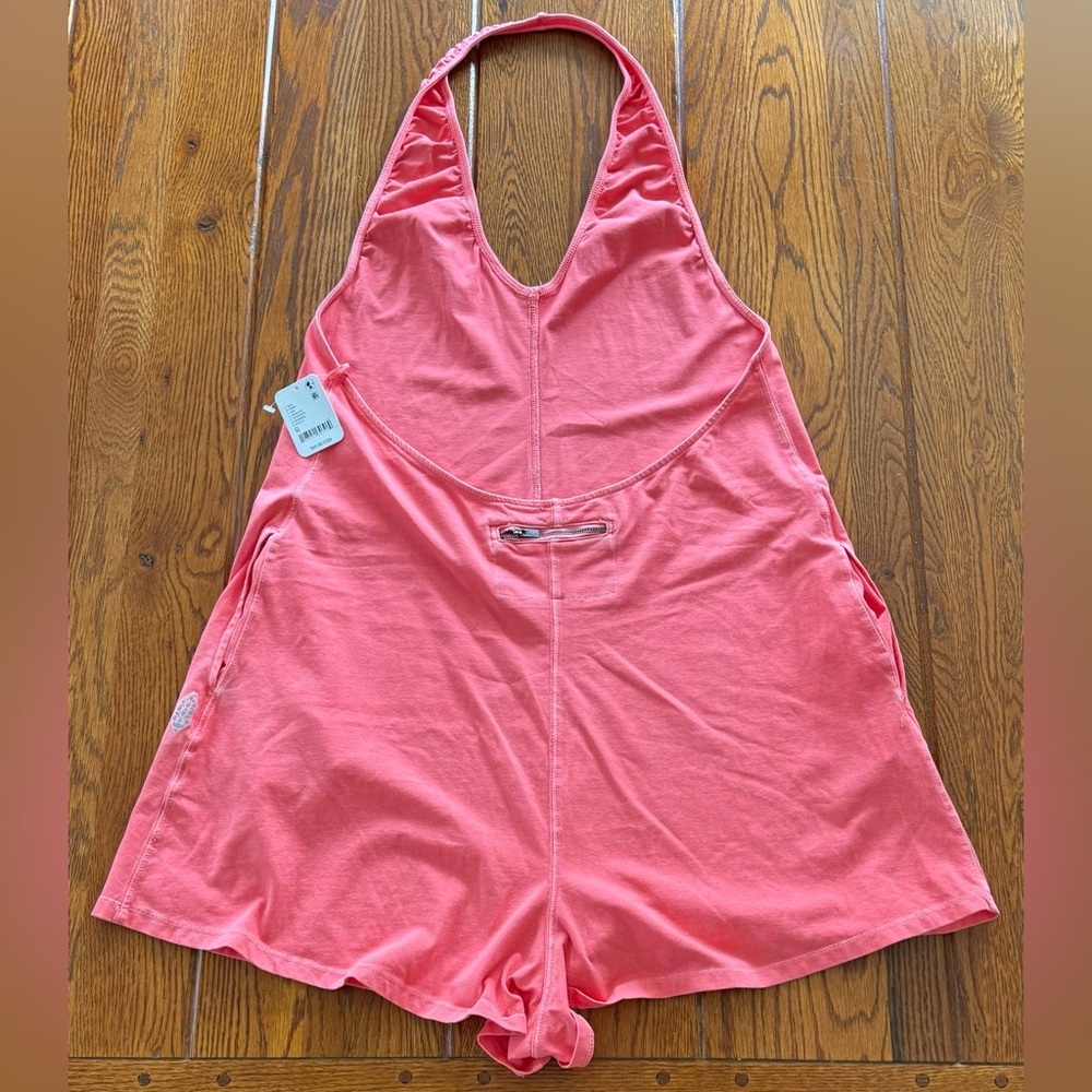 🆕 Free People Movement Hibiscus Hot Shot Halter Romper - Picture 7 of 12